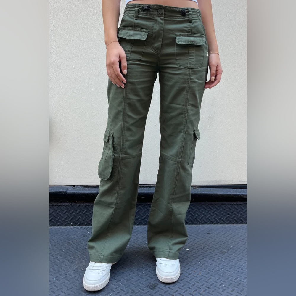 Brandy Melville Green Kim Cargo Pants